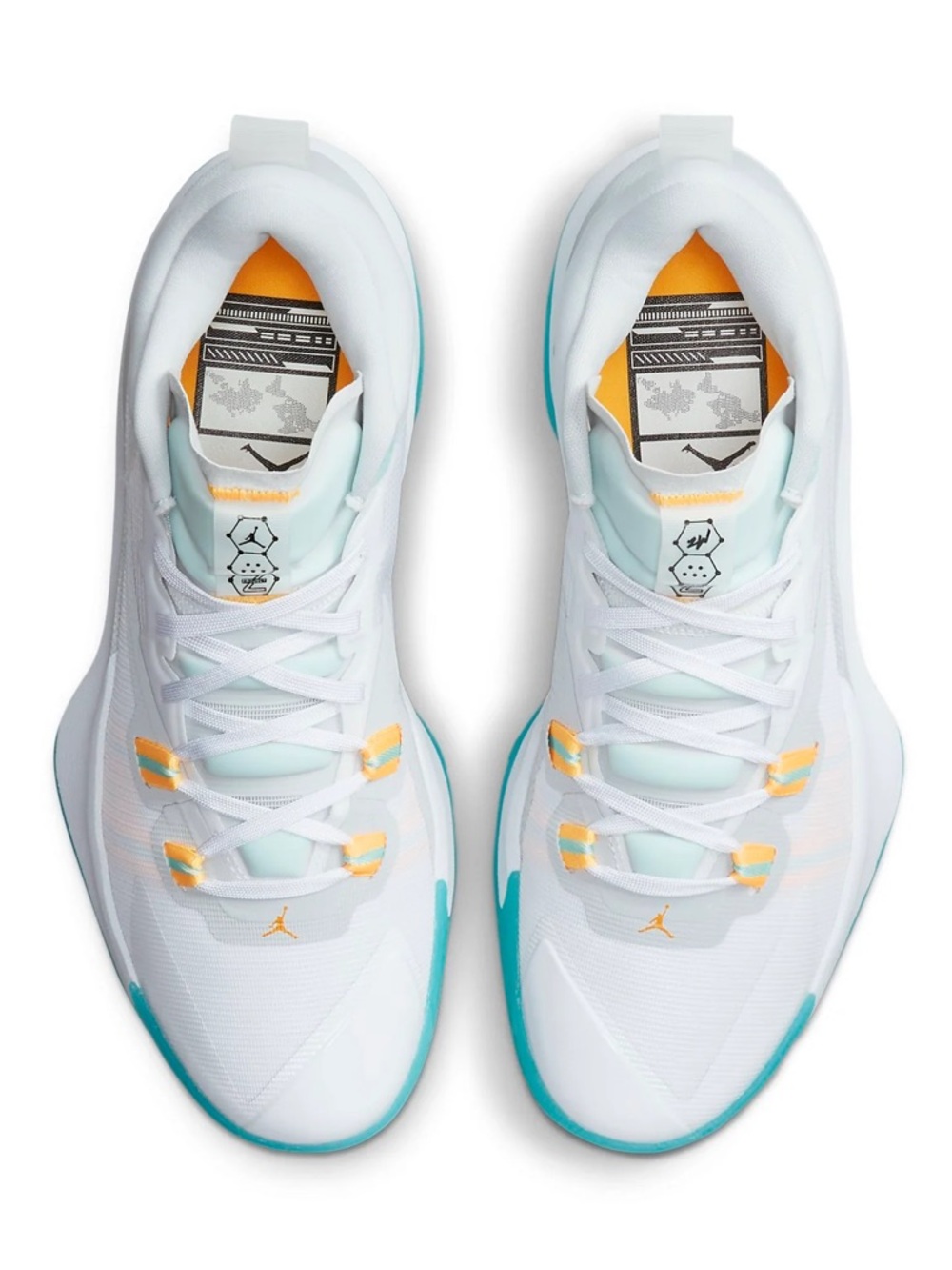 Air Jordan Zion 1 PF 'White Dynamic Turquoise' - Picture 4 of 12